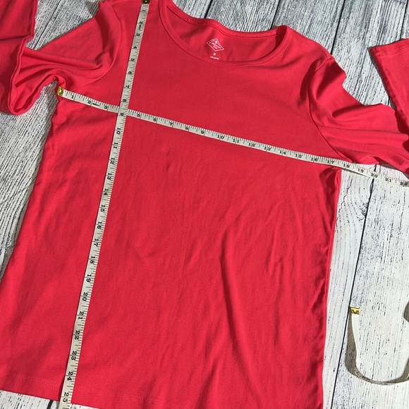 pink long sleeve tee St John’s Bay Medium - Picture 4 of 4